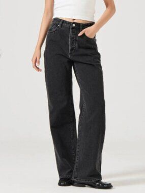 NWT Rolla's: Stevie Relaxed Jeans, Stone Black, size 28